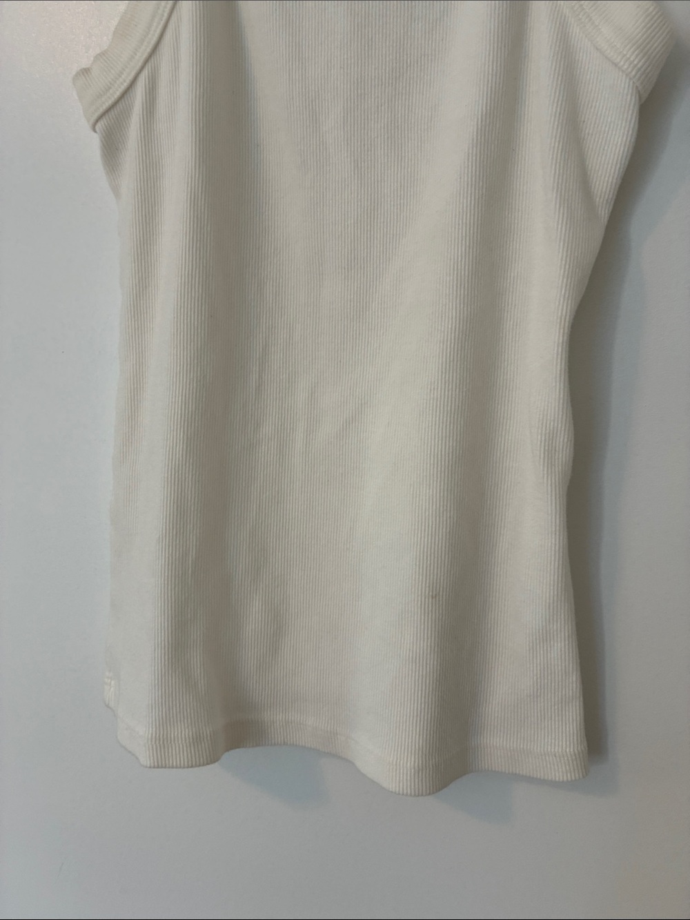 Reformation Tasha Ivory Ribbed Racer Tank - Picture 4 of 12